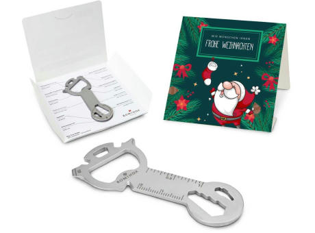 Geschenkartikel: ROMINOX® Key Tool Snake (18 Funktionen) im Motiv-Mäppchen Frohe Weihnachten