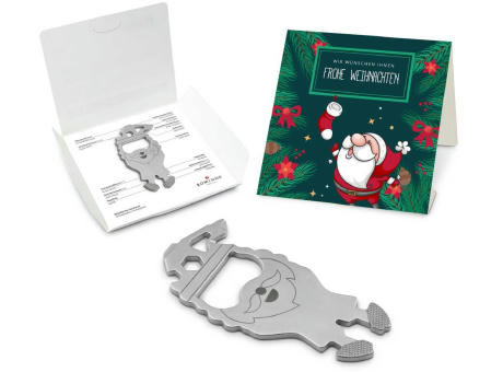 Geschenkartikel: ROMINOX® Key Tool Santa / Weihnachtsmann (16 Funktionen) im Motiv-Mäppchen Frohe Weihnachten