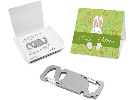 Geschenkartikel: ROMINOX® Key Tool Link (20 Funktionen) im Motiv-Mäppchen Osterhase