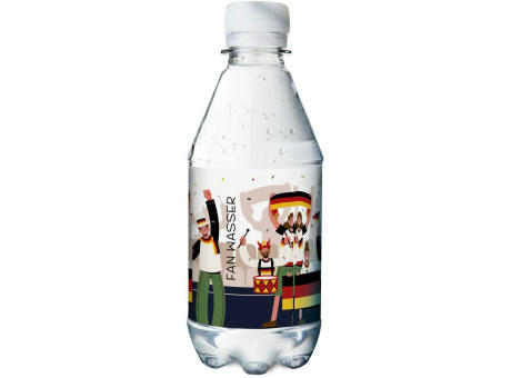 330 ml PromoWater - Mineralwasser, mit Kohlensäure, Hergestellt in Deutschland - Folien-Etikett