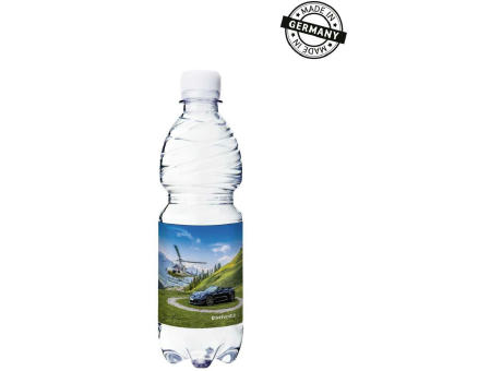 500 ml PromoWater - Mineralwasser, still, Hergestellt in Deutschland - Folien-Etikett