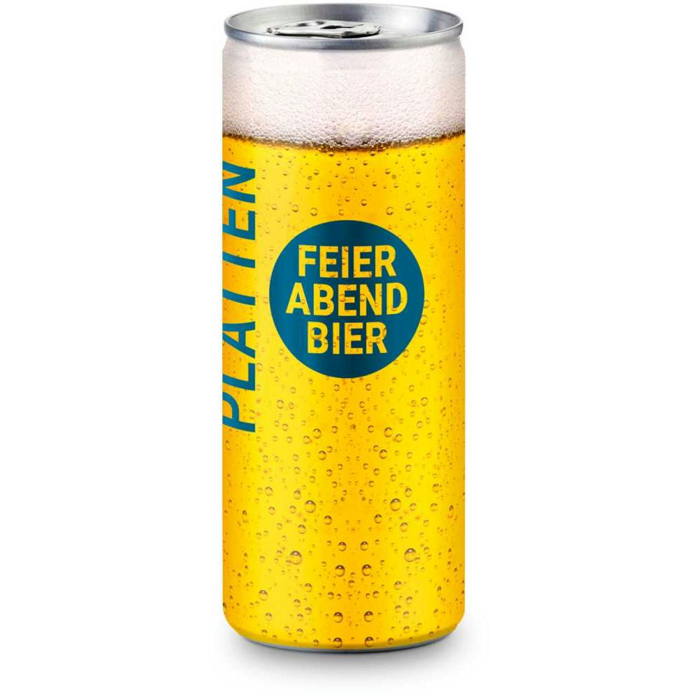 Helles Bier in der Slimline Dose, feinherb und leicht malzig - Fullbody-Etikett, 250 ml