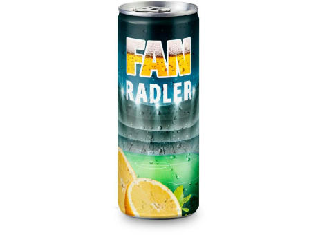 Radler - Mischgetränk aus Bier und Zitronenlimonade, spritzig und frisch - Fullbody-Etikett, 250 ml