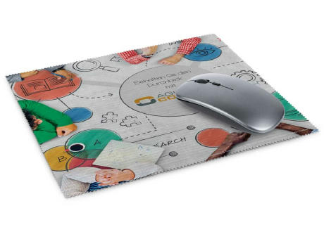 Mousepad 4in1 aus Mikrofaser, mit Anti-Rutsch Noppen, 20 x 23 cm, inkl. Polybeutel