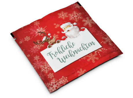 Badesalz Sachet im individuellen Mäppchen, Motiv: Fröhliche Weihnachten