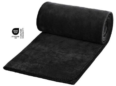 Fleecedecke Basic schwarz - 120 x 150 cm, 180 g/m²