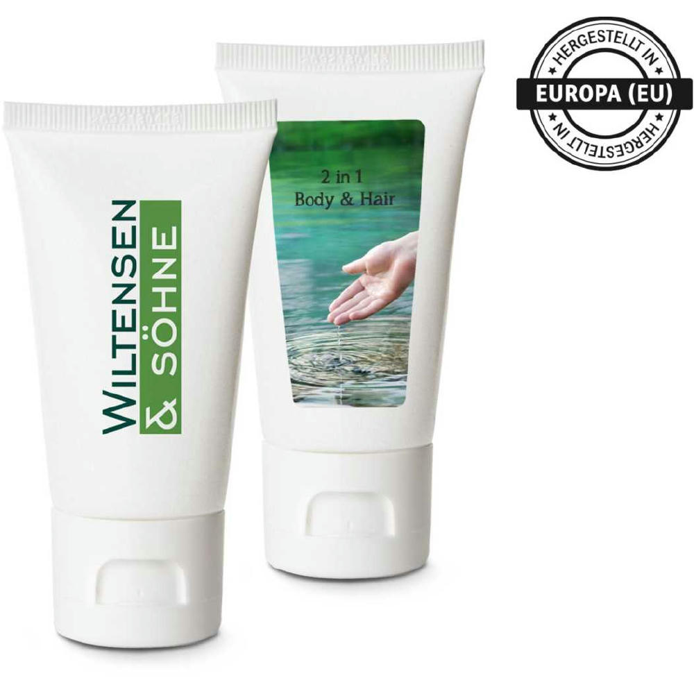 Pflegetube Basic 50 ml - 2in1 Duschgel Body & Hair sensitiv mit Aloe Vera und Panthenol