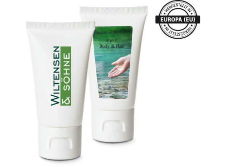 Pflegetube Basic 50 ml - 2in1 Duschgel Body & Hair sensitiv mit Aloe Vera und Panthenol