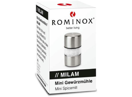 ROMINOX® Mini Salz- oder Pfeffermühle // Milam