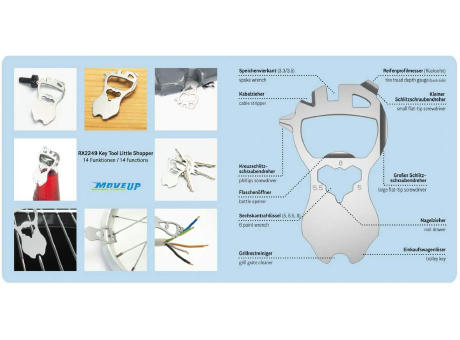 ROMINOX® Key Tool // Little Shopper - 14 functions (Männchen)