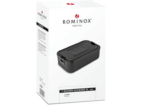 ROMINOX® Lunchbox // Quadra Schwarz matt XL