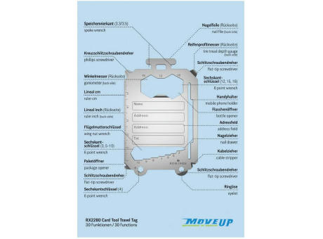 ROMINOX® Card Tool // Travel Tag - 30 Funktionen