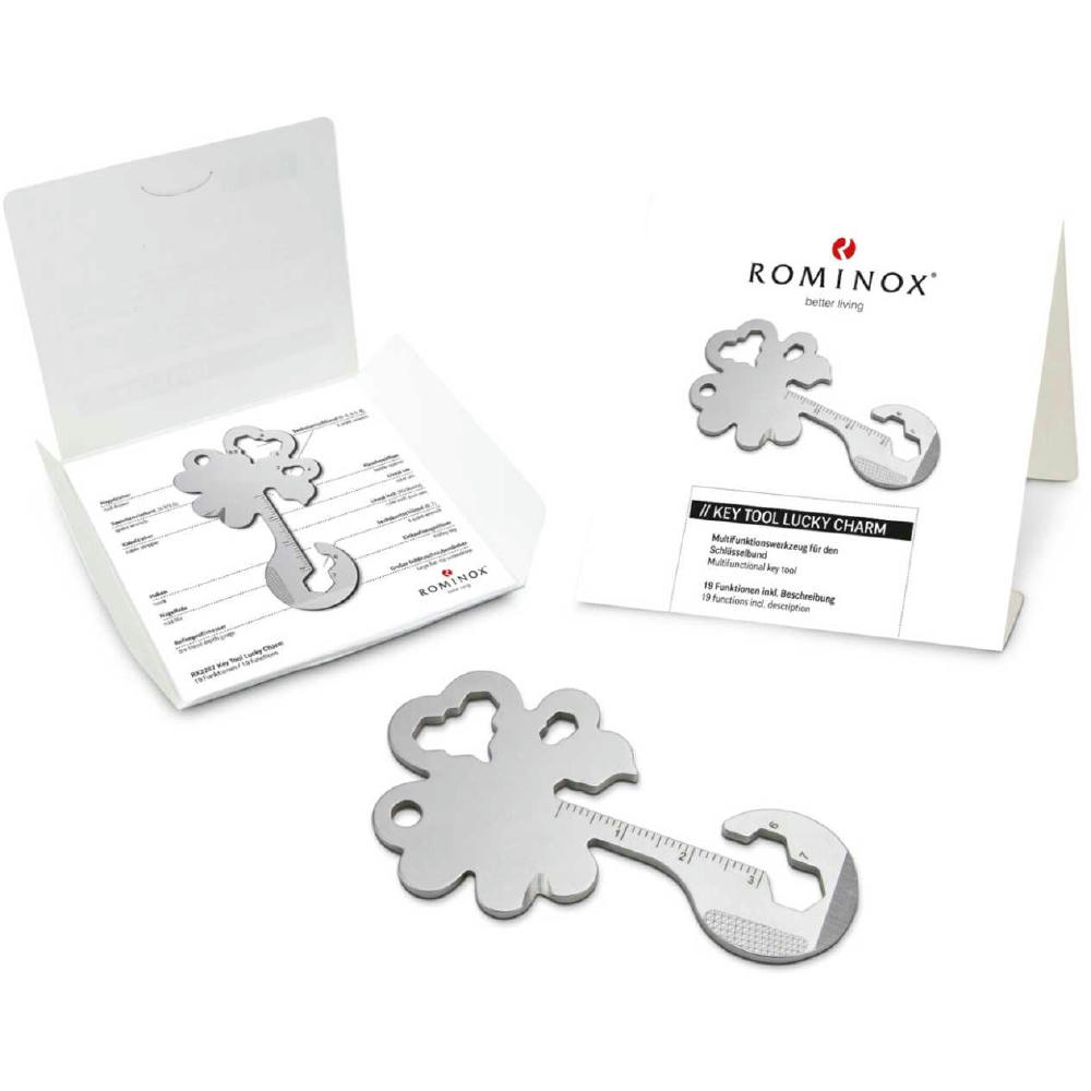 ROMINOX® Key Tool // Lucky Charm - 19 functions (Kleeblatt Glücksbringer)