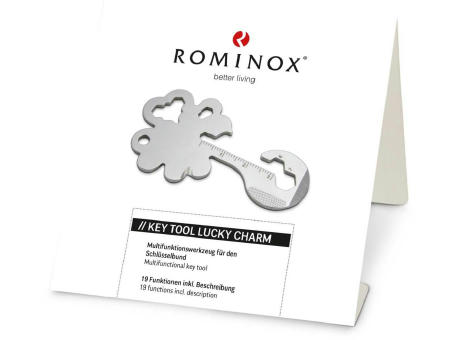 ROMINOX® Key Tool // Lucky Charm - 19 functions (Kleeblatt Glücksbringer)