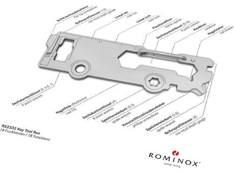 ROMINOX® Key Tool // Bus - 18 Funktionen