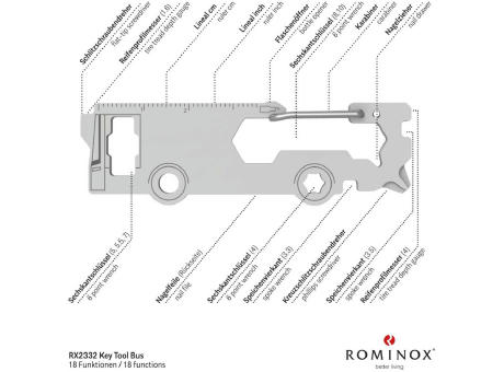 ROMINOX® Key Tool // Bus - 18 Funktionen