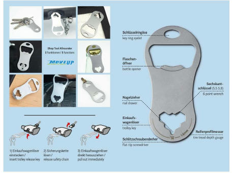 ROMINOX® Shop Tool // Allrounder - 8 Funktionen