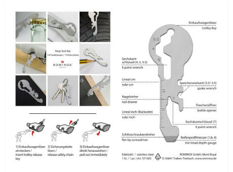 ROMINOX® Shop Tool // Key - 14 Funktionen