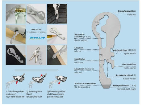 ROMINOX® Shop Tool // Key - 14 Funktionen