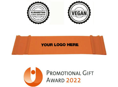 Fitnessband orange (leicht) - vegan & aus Naturlatex - ab 400 St.