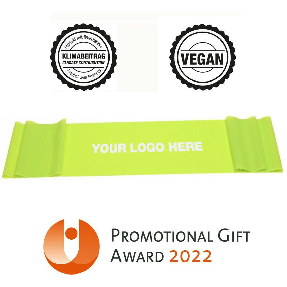 Fitnessband grün (mittel) - vegan & aus Naturlatex - ab 400 St.
