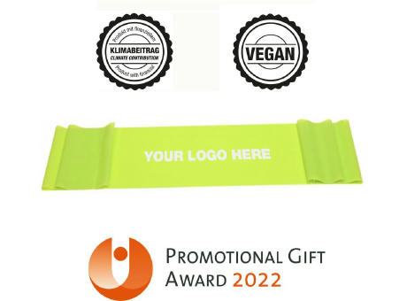 Fitnessband grün (mittel) - vegan & aus Naturlatex - ab 400 St.