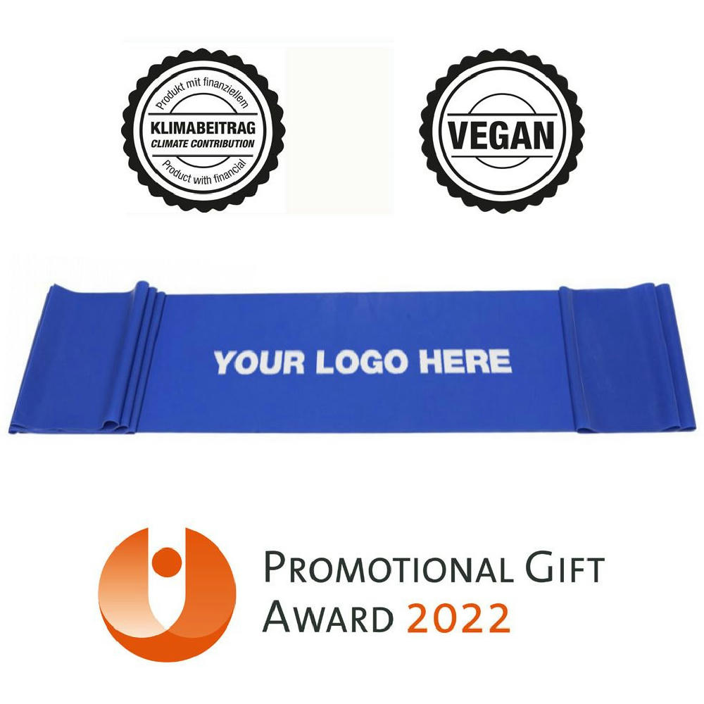Fitnessband blau (stark) - vegan & aus Naturlatex - ab 400 St.