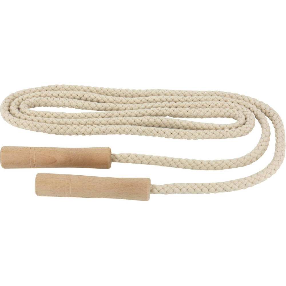Springseil mit Griffen - Baumwolle natur