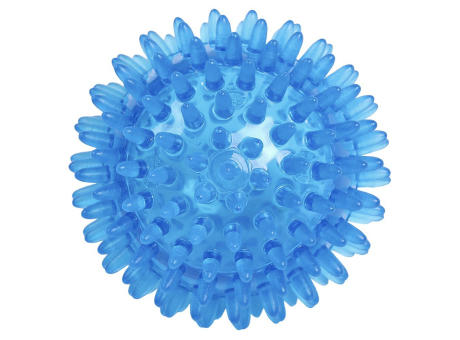 Igelball / Massageball, neutral (80mm, Blau transparent)