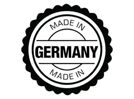 Massageball / Igelball mit rechteckiger Prägung, "Made in Germany"