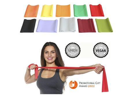 Fitnessband 1,2 m - kundenspezifisch - klimaneutral & vegan - ab 5.000 St.