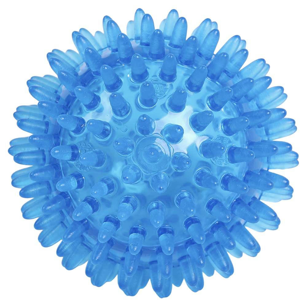 Igelball / Massageball, neutral (80mm, Blau transparent)