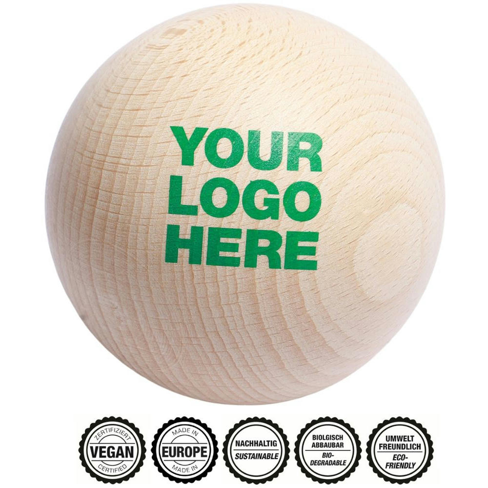 Massageball aus Holz, 6cm, "Made in Europe"