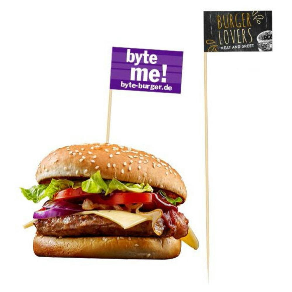 Burger Flags Digitaldruck 