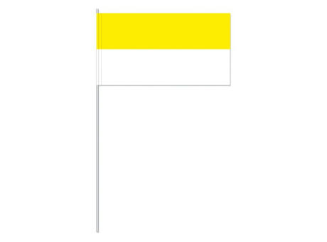 Papierfahnen, gelb/weiß   