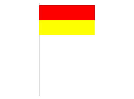 Papierfahnen, rot/gelb   
