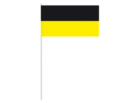 Papierfahnen, schwarz/gelb   