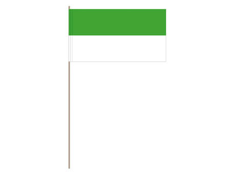 Papierfahnen, grün/weiß   