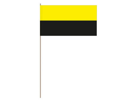 Papierfahnen, gelb/schwarz