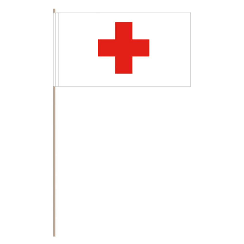 Papierfahnen, Rotes Kreuz   