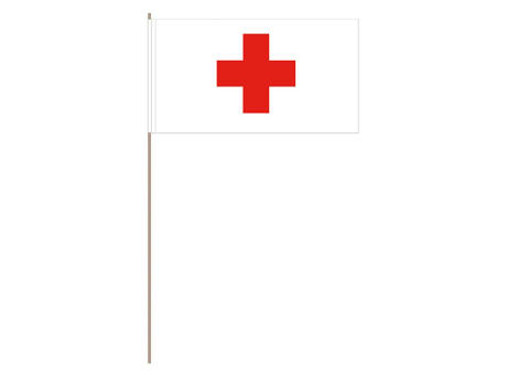 Papierfahnen, Rotes Kreuz   