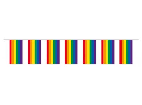 Fahnenkette, Regenbogen, Pride