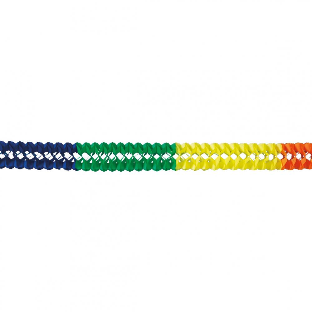 Girlande 10 Meter Regenbogen-Pride, Seidenpapier