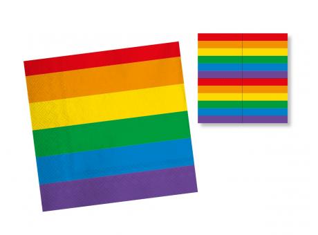Servietten Regenbogen-Pride
