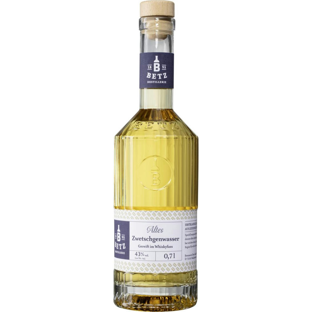 Altes Zwetschgenwasser gereift im Whiskyfass 0,7 l