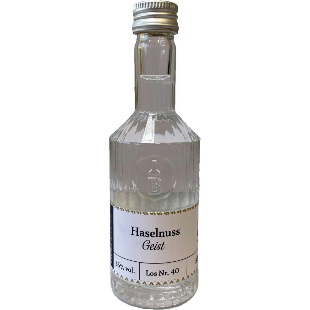 Haselnussschnaps 50 ml in Tastingflasche, 36 % vol.