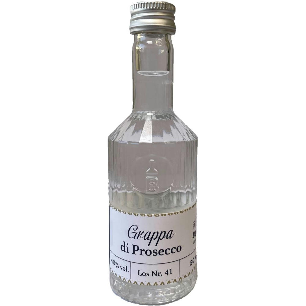 Grappa di Prosecco 50 ml in Tastingflasche, 40 % vol.
