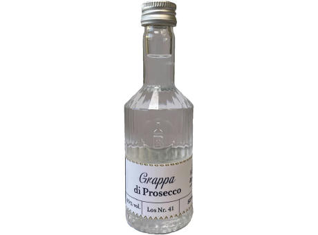 Grappa di Prosecco 50 ml in Tastingflasche, 40 % vol.