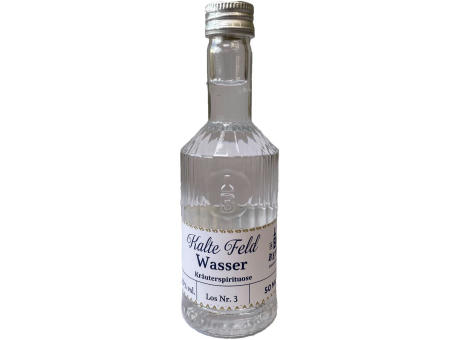 Kalte Feld Wasser 50 ml in Tastingflasche, 40 % vol.