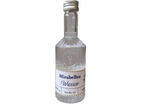 Mirabellenwasser 50 ml in Tastingflasche, 40 % vol.